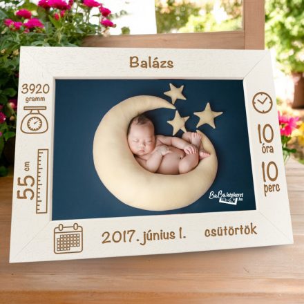 Baba képkeret: naptáras