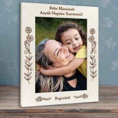 Anyák napi képkeret: Legszebb ajándék (álló)