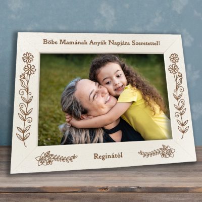 Anyák napi képkeret: Legszebb ajándék (fekvő)