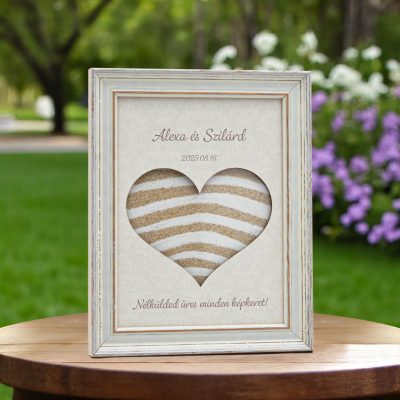 Homokceremónia szett Classic Fehér