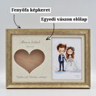 Homokceremónia szett Fényképtartóval Classic Bronz