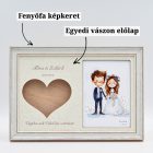 Homokceremónia szett Fényképtartóval Classic Fehér