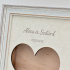 Homokceremónia szett Fényképtartóval Classic Fehér