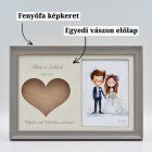 Homokceremónia szett Fényképtartóval Classic Szürke