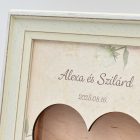 Homokceremónia szett Fényképtartóval Retro Fehér