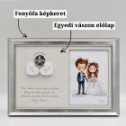 Lakatceremónia szett Fényképtartóval Classic Ezüst