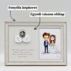 Lakatceremónia szett Fényképtartóval Classic Fehér