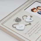 Lakatceremónia szett Fényképtartóval Classic Fehér