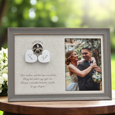 Lakatceremónia szett Fényképtartóval Classic Szürke