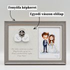 Lakatceremónia szett Fényképtartóval Classic Szürke