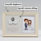 Lakatceremónia szett Fényképtartóval Trend Fehér
