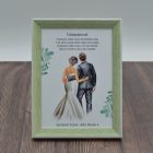 Szülőköszöntő képkeret - Menyasszony és Örömapa / Nagyapa