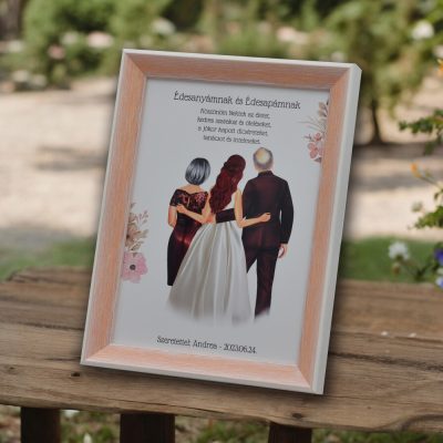   Szülőköszöntő képkeret - Menyasszony és Örömszülők / Nagyszülők