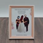 Szülőköszöntő képkeret - Menyasszony és Örömszülők / Nagyszülők