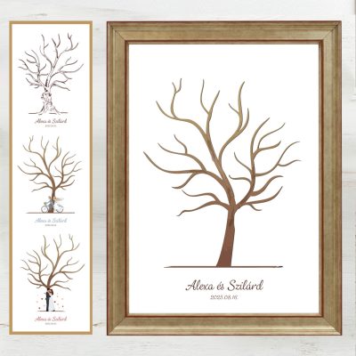 Ujjlenyomatos képkeret (Liliomfa) 21x30cm