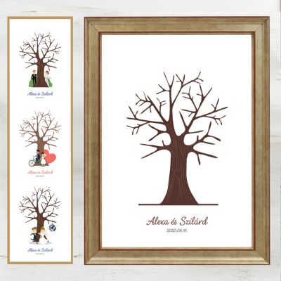 Ujjlenyomatos képkeret (Öregtölgy) 21x30cm