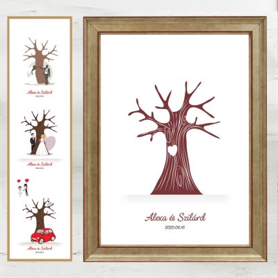 Ujjlenyomatos képkeret (Tölgyfa) 21x30cm