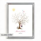 Ujjlenyomatos képkeret (Diófa - randevú) 30x40cm