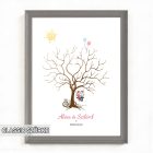 Ujjlenyomatos képkeret (Diófa - randevú) 30x40cm