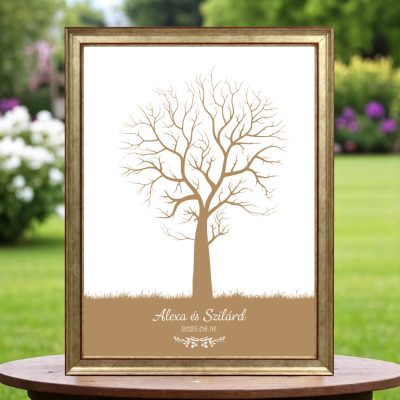 Ujjlenyomatos képkeret (Gesztenyefa) 30x40cm