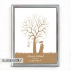Ujjlenyomatos képkeret (Gesztenyefa - kalitka) 30x40cm