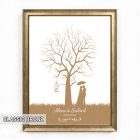 Ujjlenyomatos képkeret (Gesztenyefa - kalitka) 30x40cm
