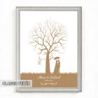Ujjlenyomatos képkeret (Gesztenyefa - kalitka) 30x40cm