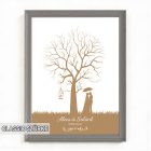 Ujjlenyomatos képkeret (Gesztenyefa - kalitka) 30x40cm