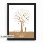 Ujjlenyomatos képkeret (Gesztenyefa - vonzalom) 30x40cm
