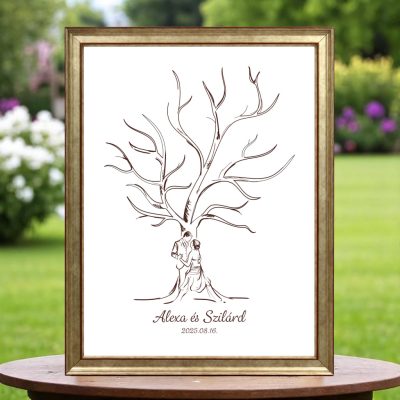 Ujjlenyomatos képkeret (Liliomfa - csak mi ketten) 30x40cm