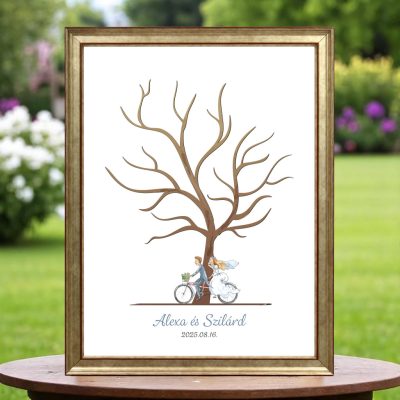 Ujjlenyomatos képkeret (Liliomfa - szöktetés) 30x40cm