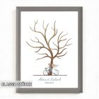 Ujjlenyomatos képkeret (Liliomfa - szöktetés) 30x40cm