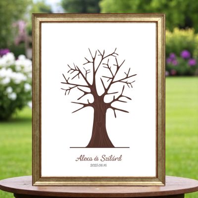 Ujjlenyomatos képkeret (Öregtölgy) 30x40cm