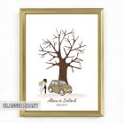 Ujjlenyomatos képkeret (Öregtölgy - álompár) 30x40cm