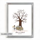 Ujjlenyomatos képkeret (Öregtölgy - álompár) 30x40cm