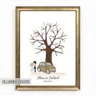 Ujjlenyomatos képkeret (Öregtölgy - álompár) 30x40cm