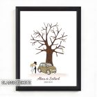 Ujjlenyomatos képkeret (Öregtölgy - álompár) 30x40cm