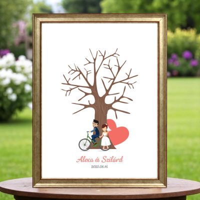 Ujjlenyomatos képkeret (Öregtölgy - csak lazán) 30x40cm