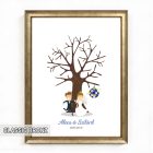 Ujjlenyomatos képkeret (Öregtölgy - lagzi) 30x40cm