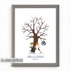 Ujjlenyomatos képkeret (Öregtölgy - lagzi) 30x40cm