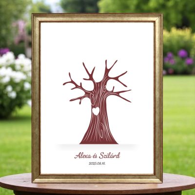 Ujjlenyomatos képkeret (Tölgyfa) 30x40cm