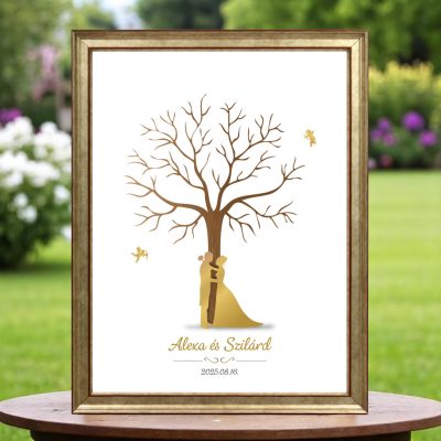 Ujjlenyomatos képkeret (Tulipánfa - Kupidó) 30x40cm