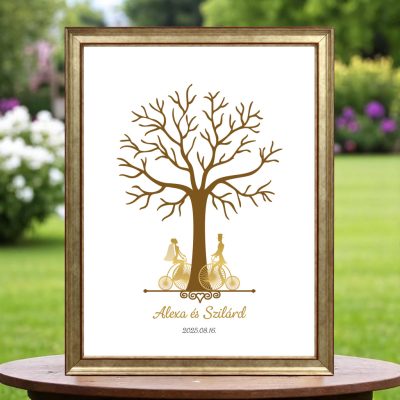 Ujjlenyomatos képkeret (Tulipánfa - romantika) 30x40cm