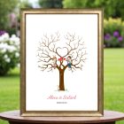 Ujjlenyomatos képkeret (Véndiófa - szerelem) 30x40cm